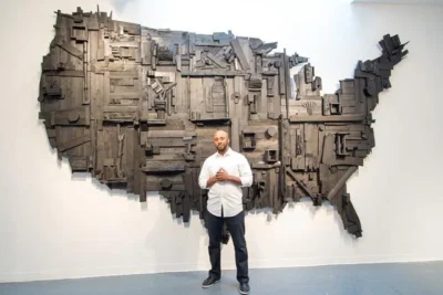 My Big Black America, 2015. In Collection of Ashville Art Museum. Artist photo Lawrence M. Miner, Jr.