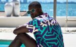 Mazi Men's African Print Button-up Shirt (Royal Blue Geometric) - Image 7