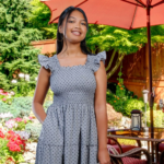 The Elisabeth Dress in Medium Weight Swiss Dot
