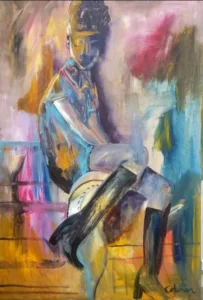 Woman on Armchair