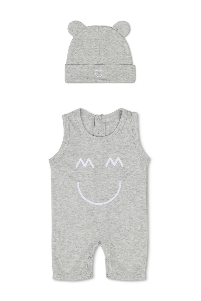 Sleeveless Romper and Bunny Hat Set Sleeveless Romper and Bunny Hat Set - Image 1